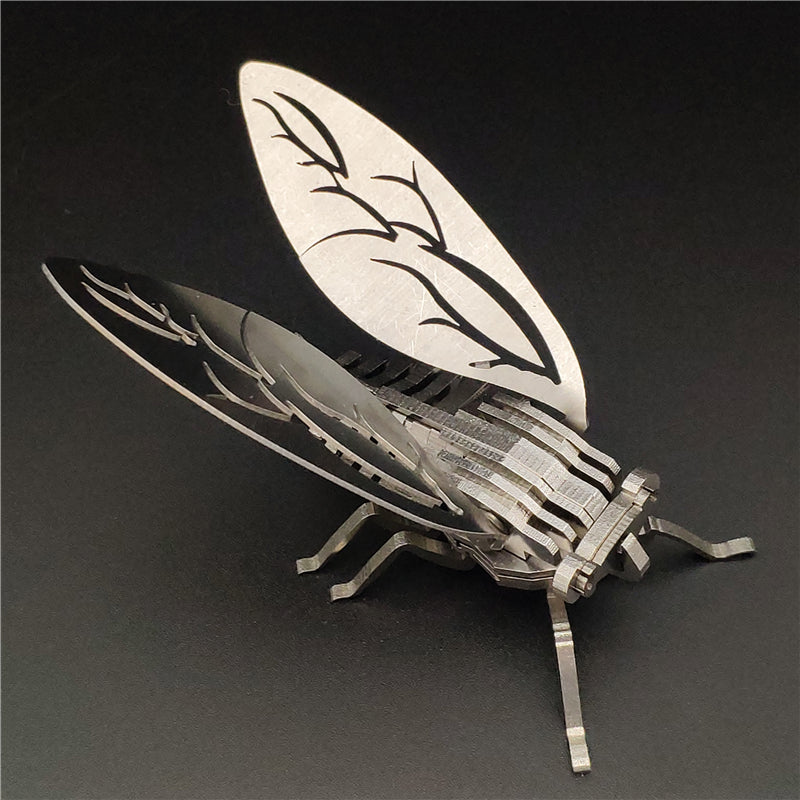 DIY Assembly Model Cicada 3D Metal Puzzle Model Kit | Nikpuzzles