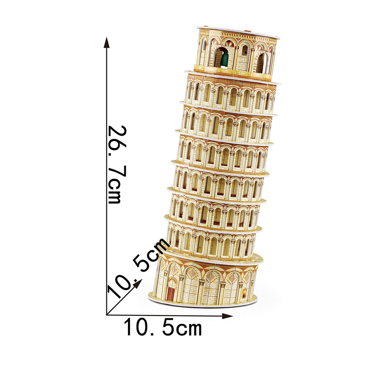 DIY Leaning Tower Puzzle 3D Paper Puzzle Architecture Model Kit | Nikpuzzles