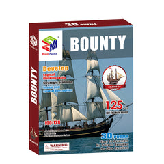 DIY Bounty Ship Puzzle 3D Paper Puzzle Architecture Model Kit | Nikpuzzles