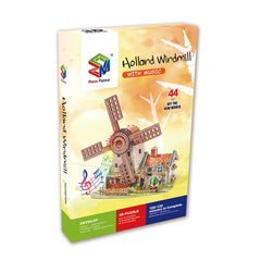 DIY Holland Windmill Puzzle 3D Paper Puzzle Architecture Model Kit | Nikpuzzles