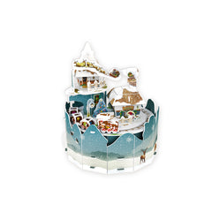 DIY Happiness Station Puzzle 3D Paper Puzzle Architecture Model Kit | Nikpuzzles