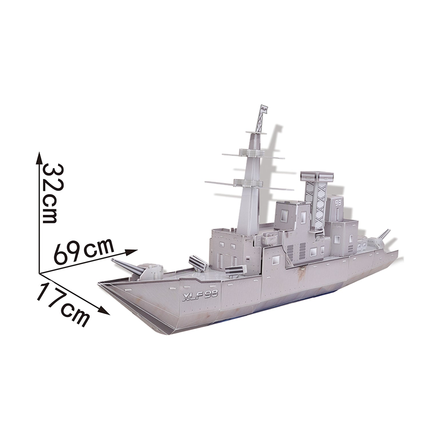 DIY Defend the Large Warships Puzzle 3D Paper Puzzle Architecture Model Kit | Nikpuzzles