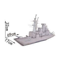 DIY Defend the Large Warships Puzzle 3D Paper Puzzle Architecture Model Kit | Nikpuzzles