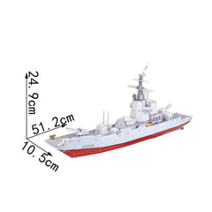 DIY Super Battleship Puzzle 3D Paper Puzzle Architecture Model Kit | Nikpuzzles