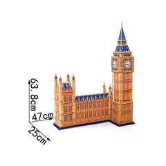 DIY London Big Ben Puzzle 3D Paper Puzzle Architecture Model Kit | Nikpuzzles