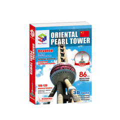 DIY Oriental Pearl Tower Puzzle 3D Paper Puzzle Architecture Model Kit | Nikpuzzles