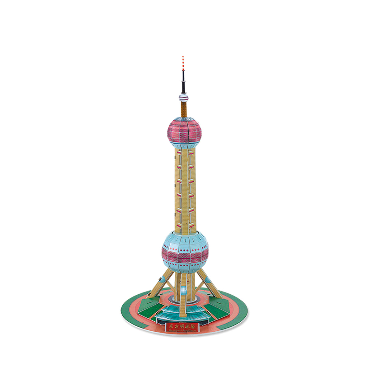 DIY Oriental Pearl Tower Puzzle 3D Paper Puzzle Architecture Model Kit | Nikpuzzles