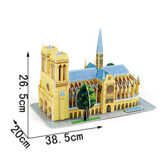 DIY Notre Dame de Paris Puzzle 3D Paper Puzzle Architecture Model Kit | Nikpuzzles