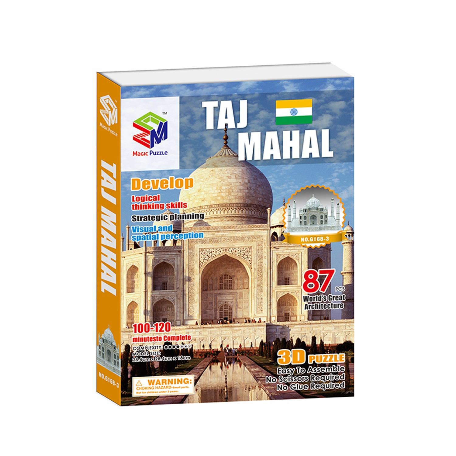 DIY Taj Mahal Puzzle 3D Paper Puzzle Architecture Model Kit | Nikpuzzles