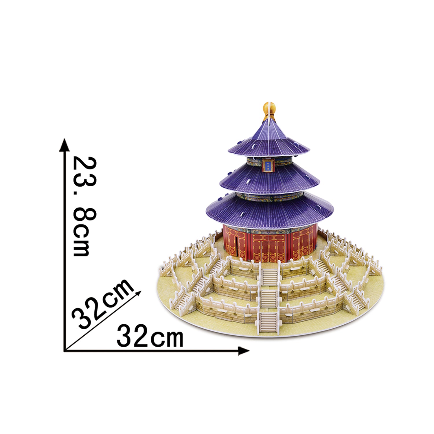 DIY Temple of Heaven Puzzle 3D Paper Puzzle Architecture Model Kit | Nikpuzzles