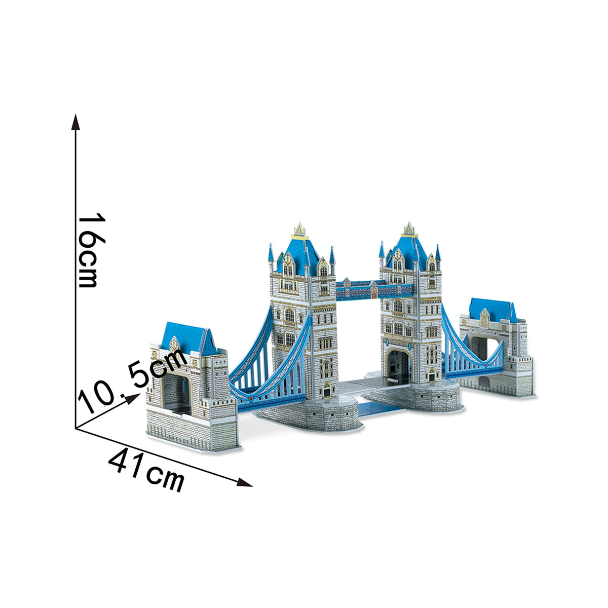 DIY London Bridge Puzzle 3D Paper Puzzle Architecture Model Kit | Nikpuzzles