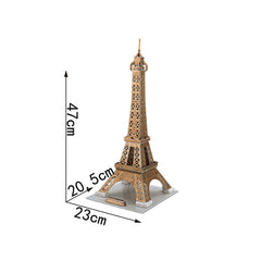 DIY Eiffel Tower Puzzle 3D Paper Puzzle Architecture Model Kit | Nikpuzzles