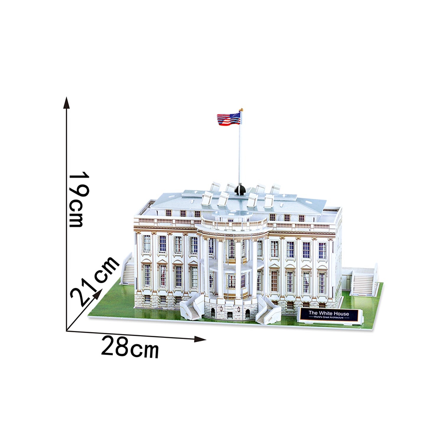 DIY The White House Puzzle 3D Paper Puzzle Architecture Model Kit | Nikpuzzles